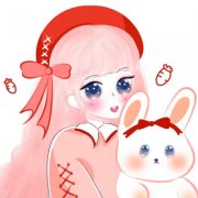 女生抱兔子卡通闺蜜头像图片9张