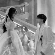 双人情侣头像超甜黑白高清图片