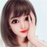 青春清新可爱的女生手绘