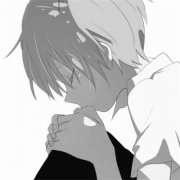 动漫男主头像黑白高清帅气图片