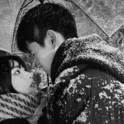 高级情头真人黑白一对两张图片