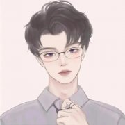 情侣头像手绘插画一男一女(66张) 永远陪你走