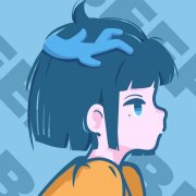 很个性的侧脸手绘女生动