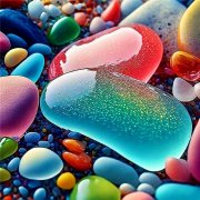 闪闪发光的高清海边沙滩