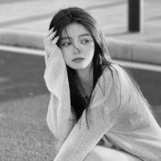 黑白女生微信头像114张