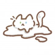 可爱手绘液体动物猫咪头像图片