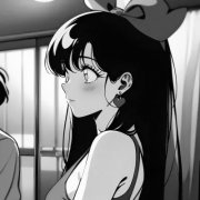 黑白二次元女生头像图片56张