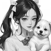 黑白女生头像动漫酷37张