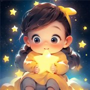 摘星星的女孩治愈系动漫头像图片8张