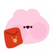 可爱新年过年小动物拿红包头像图片