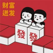 新年过年可爱发财好运头像图片